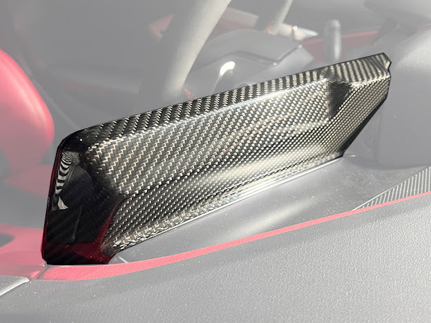 2020+ CORVETTE C8 CARBON FIBER RADIO GPS NAVIGATION SCREEN COVER